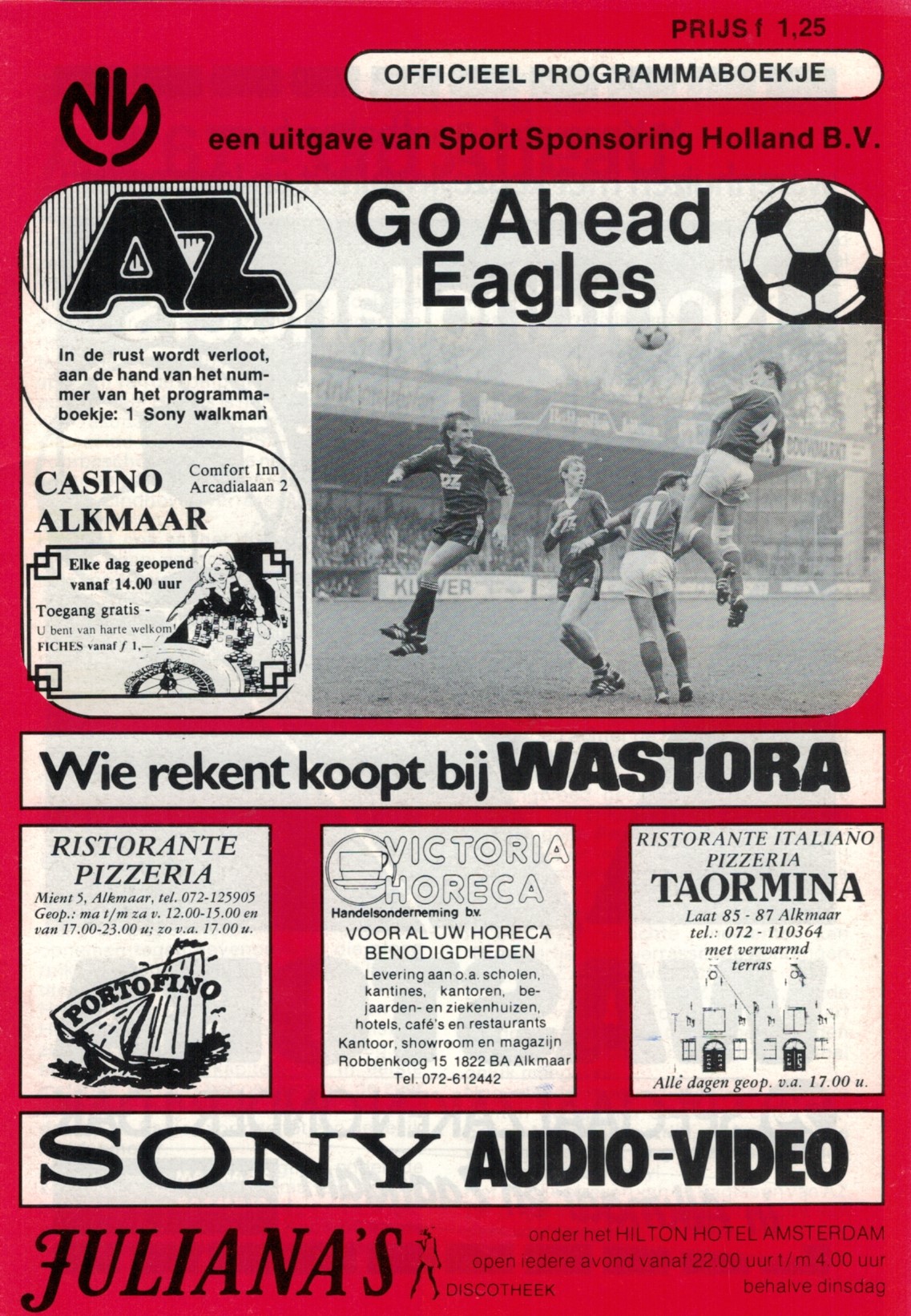AZ Programma 20-apr-1985 GA Eagles thuis